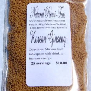 TKE Health - Natural Herbal Teas - Korean Ginseng Tea